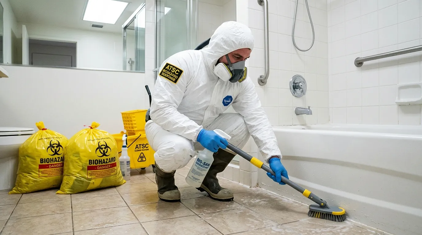 Decontamination equipment deployed for Blood Cleanup in Azalea Park